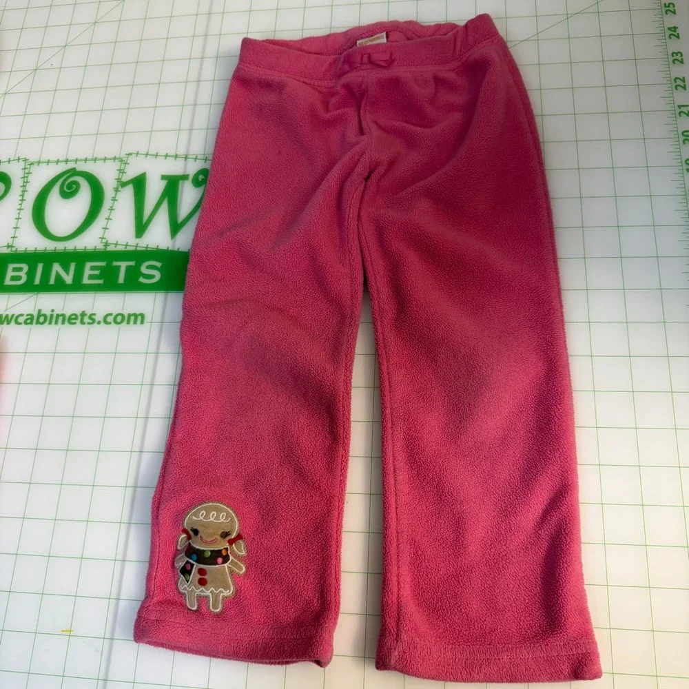 Y2K Gymboree 2013 Gingerbread Fleece PJ Sleeper set 2 pieces Christmas 3T Girl